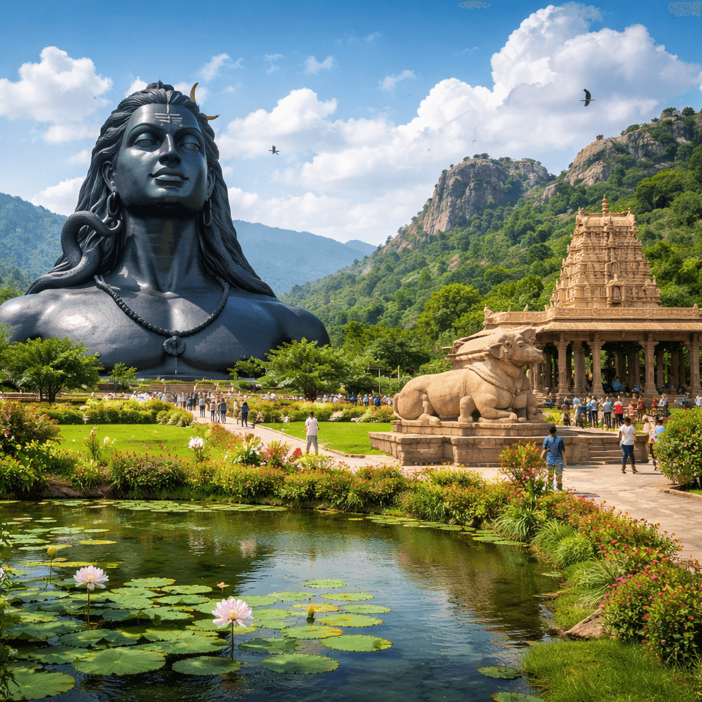 Adiyogi & Lepakshi Temple One Day Trip from Bangalore