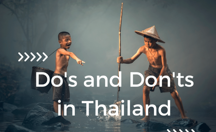 Dos and donts in thailand